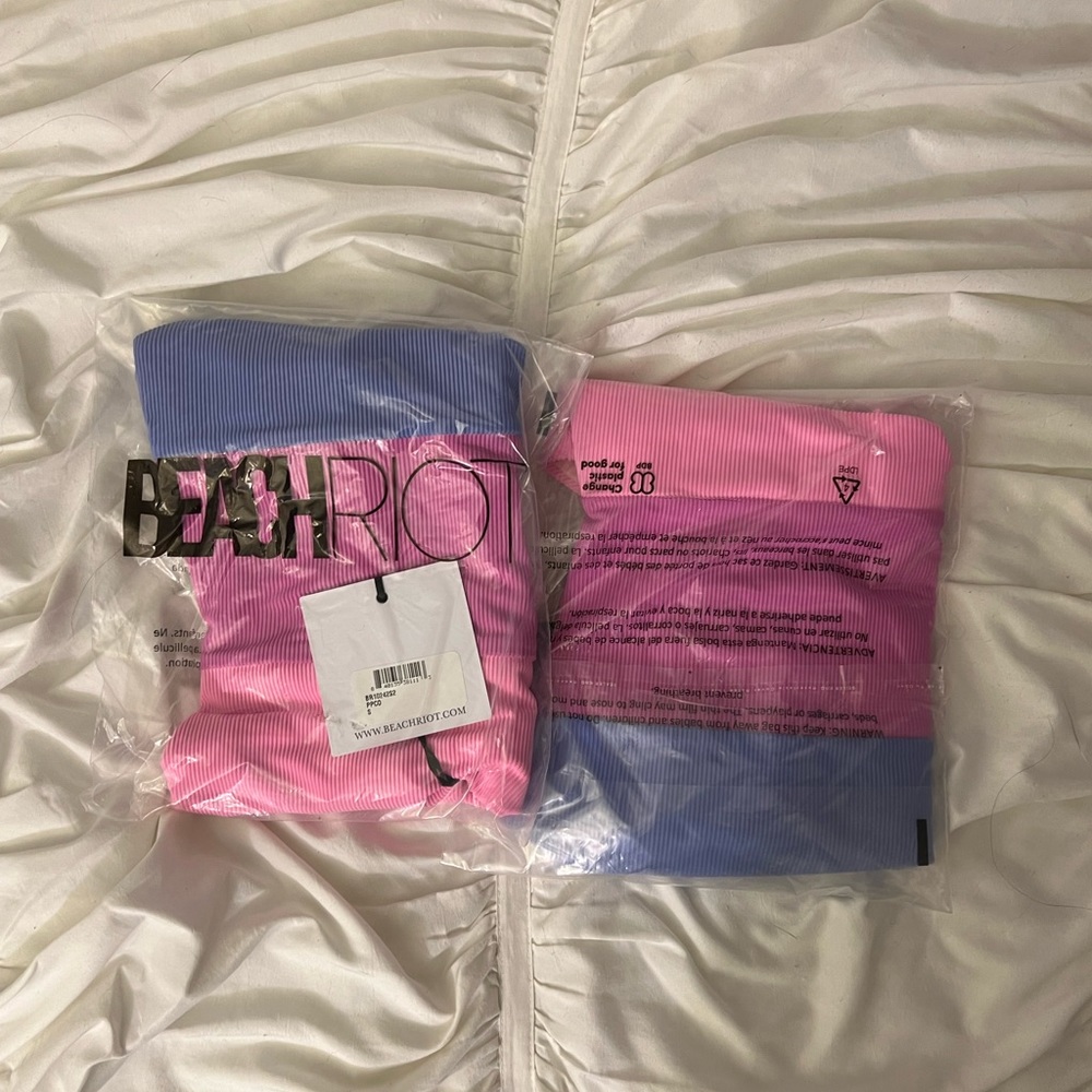 {Beach Riot} Brand New Amy One Piece Periwinkle Colorblock - Picture 6 of 7